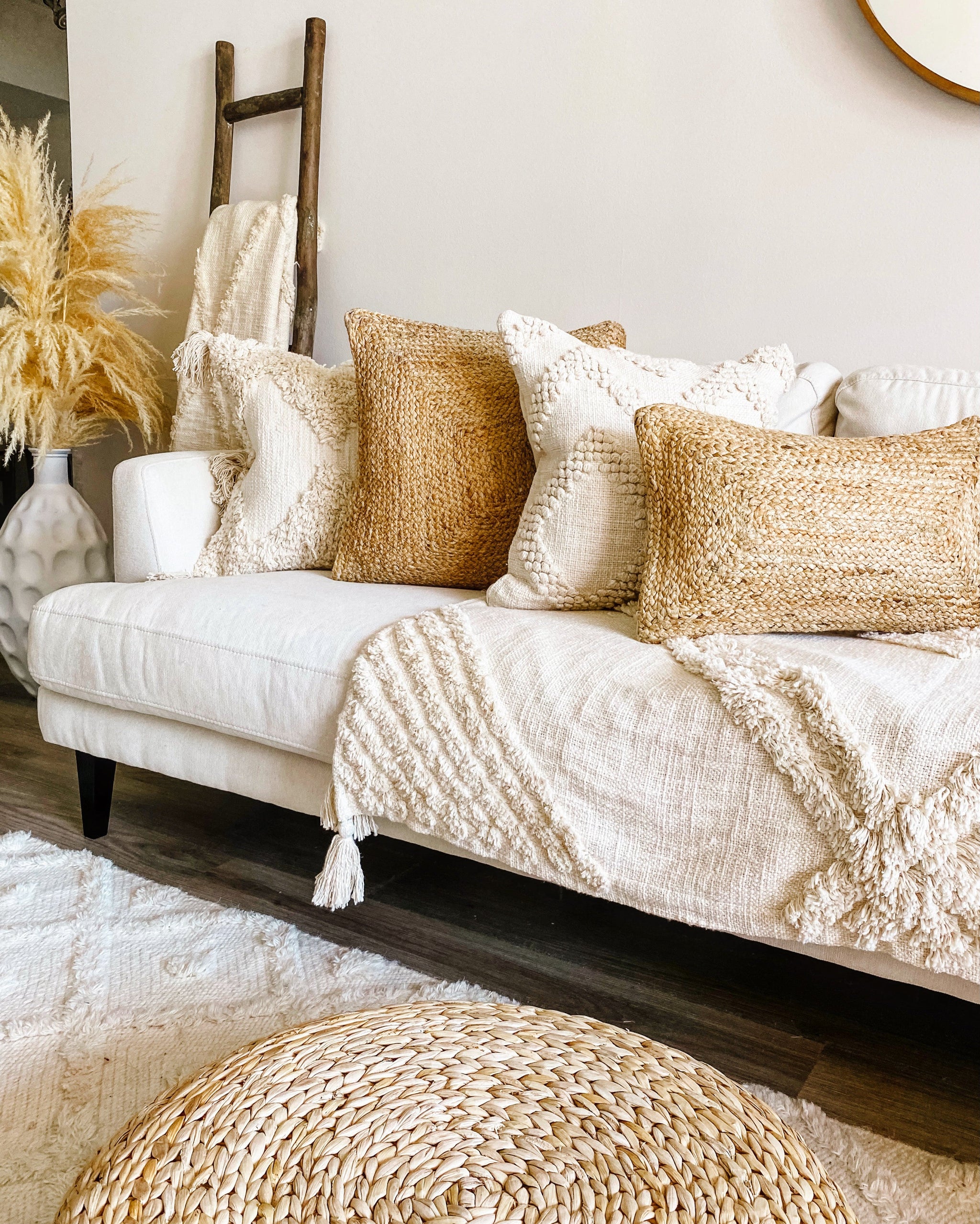 Ava Throw Blanket - Poppy Natural