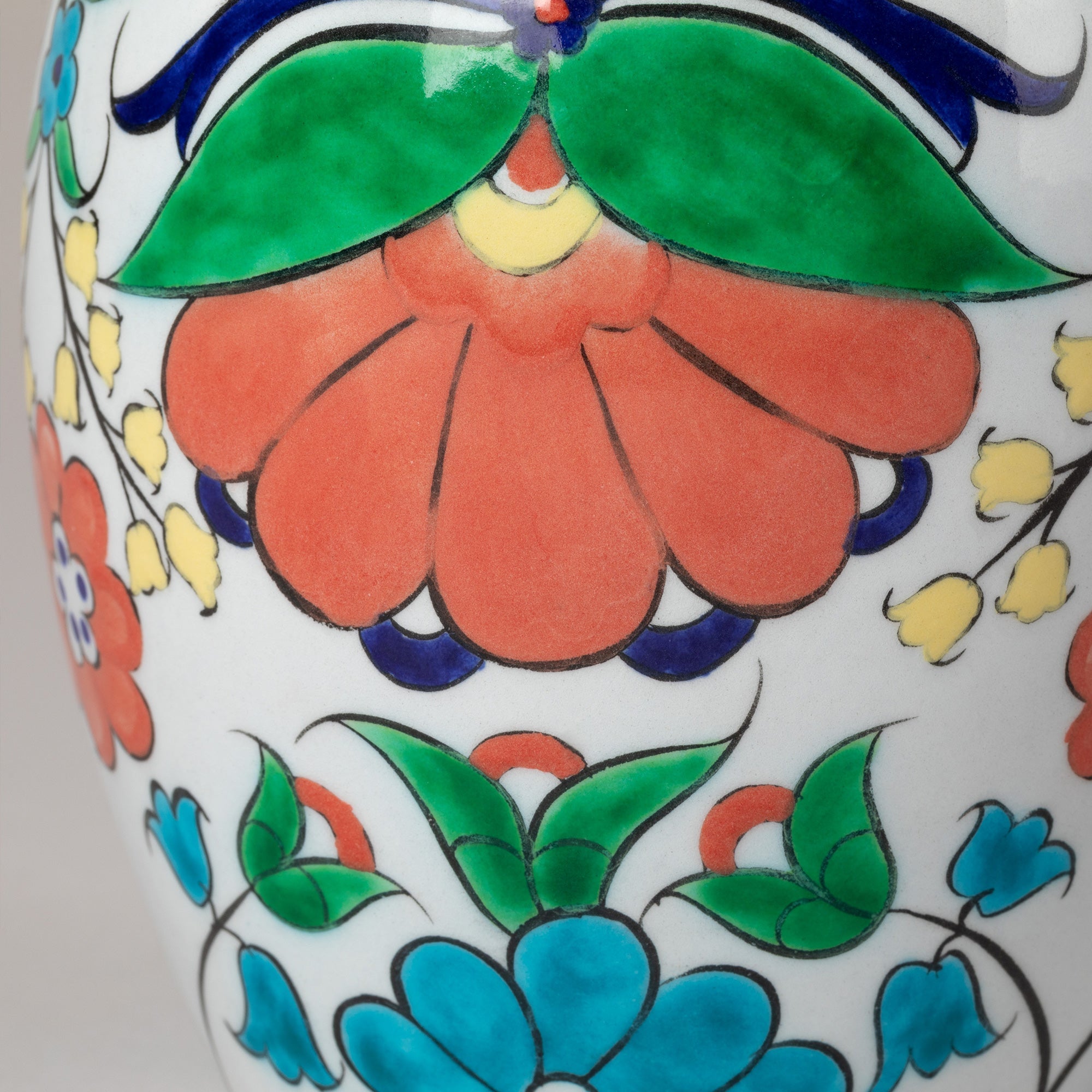 Ceramic Artisan Hand-Poured Candle - Poppy Natural