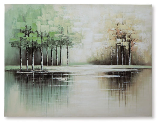 Garlenridge Landscape Canvas Wall Art - Poppy Natural