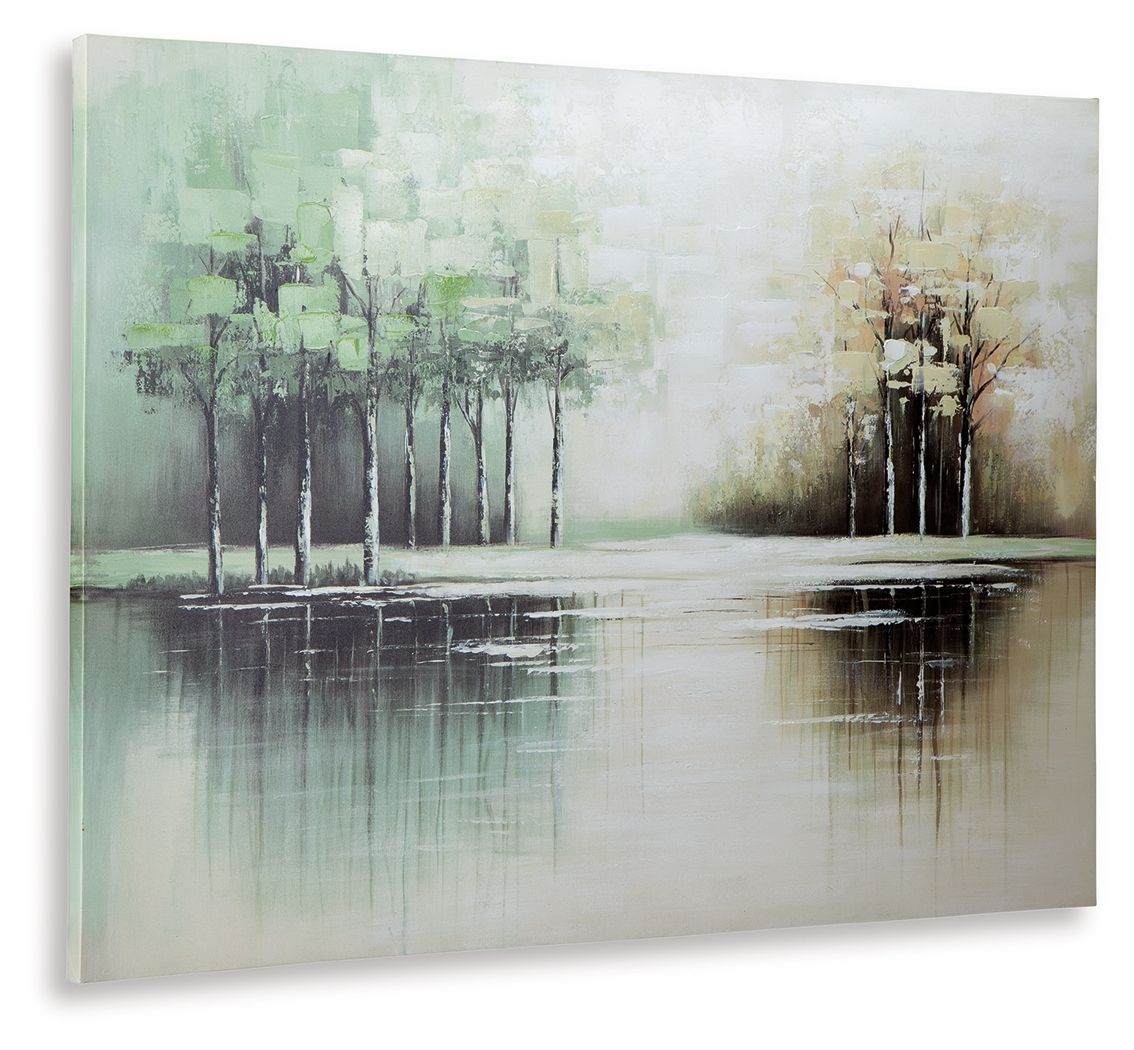 Garlenridge Landscape Canvas Wall Art - Poppy Natural