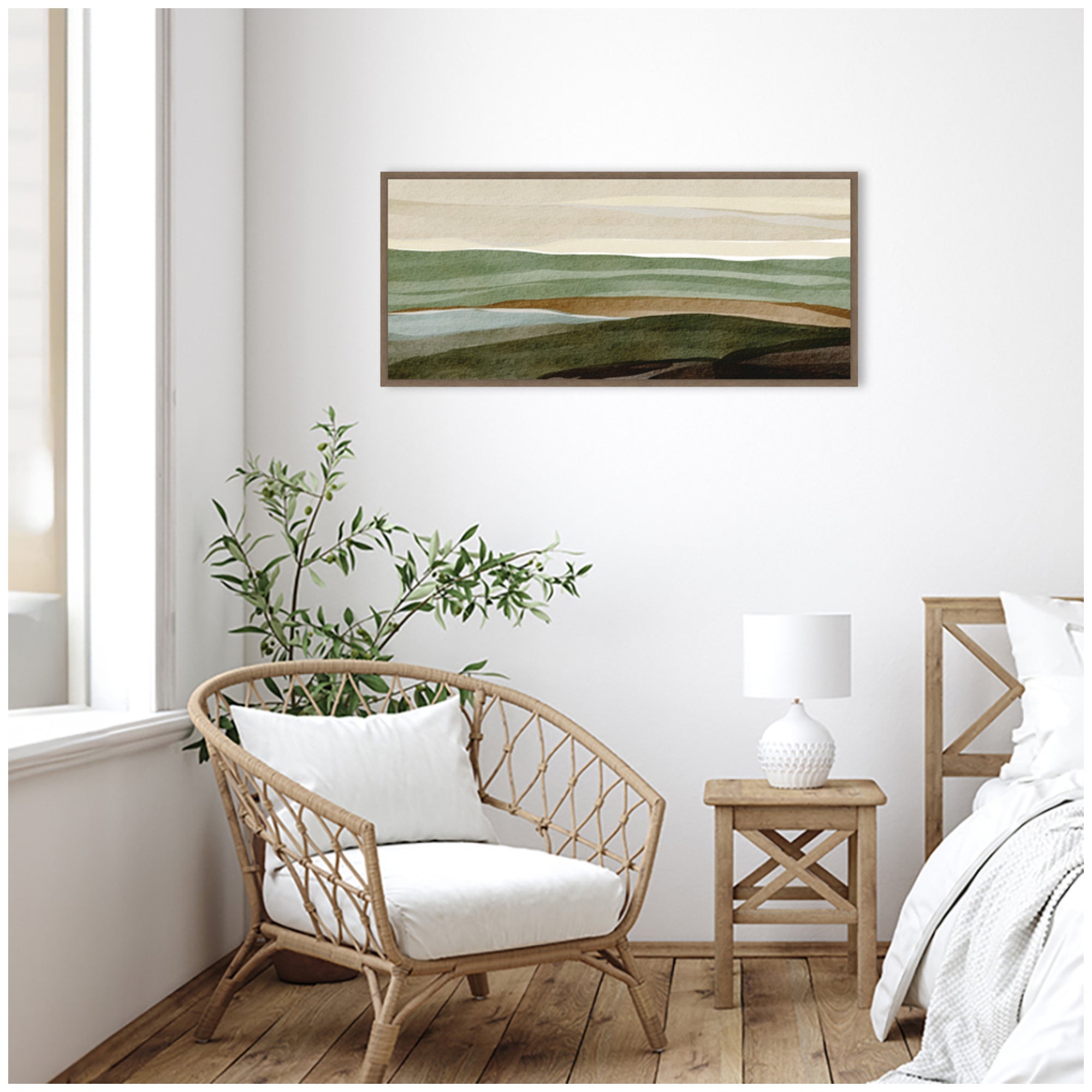 Nature's Charm III Panel by Nikita Jariwala - Poppy Natural