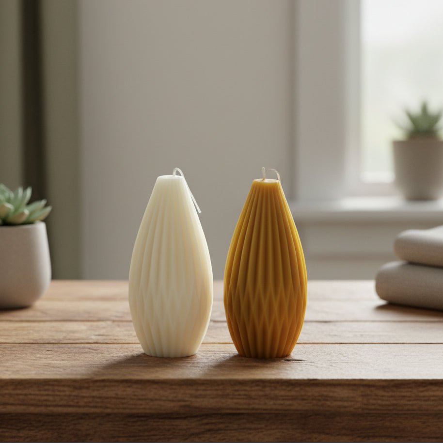 Origami Lantern Candle - Poppy Natural