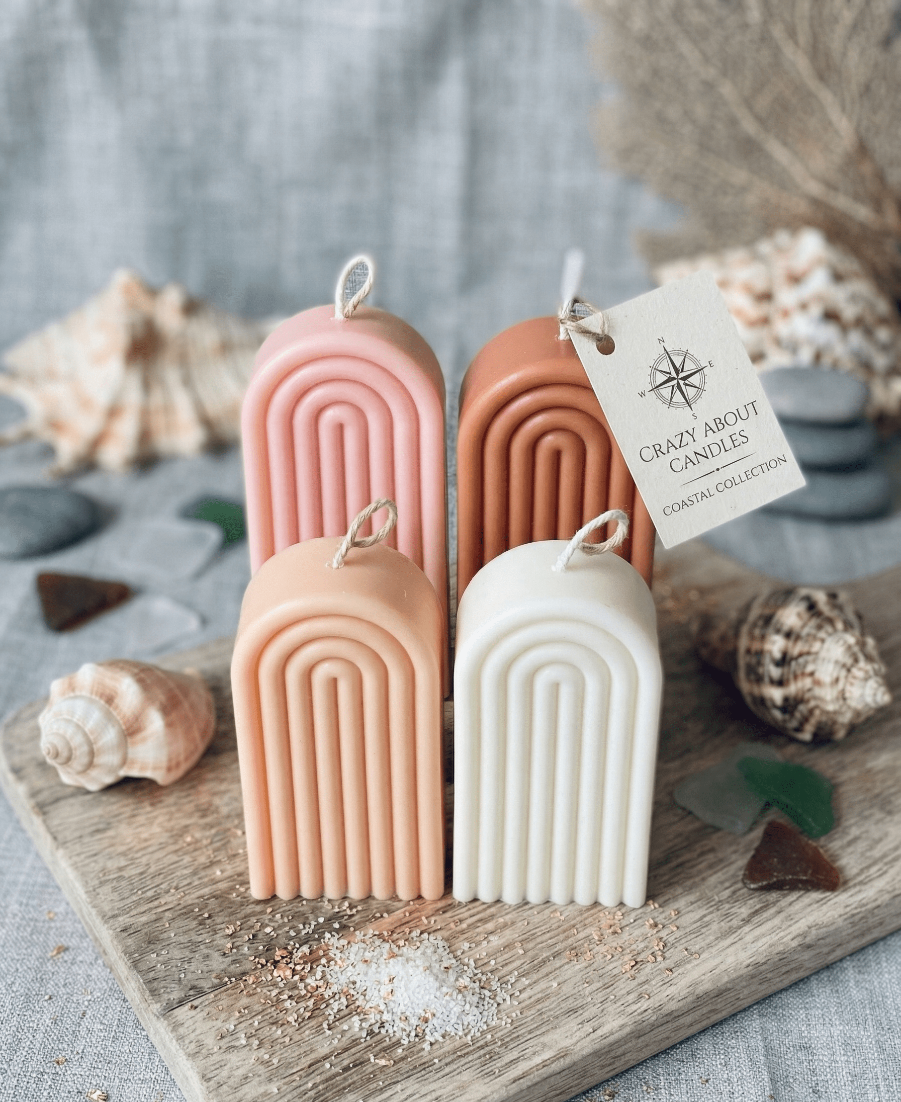 Rainbow Arch Candle - Poppy Natural