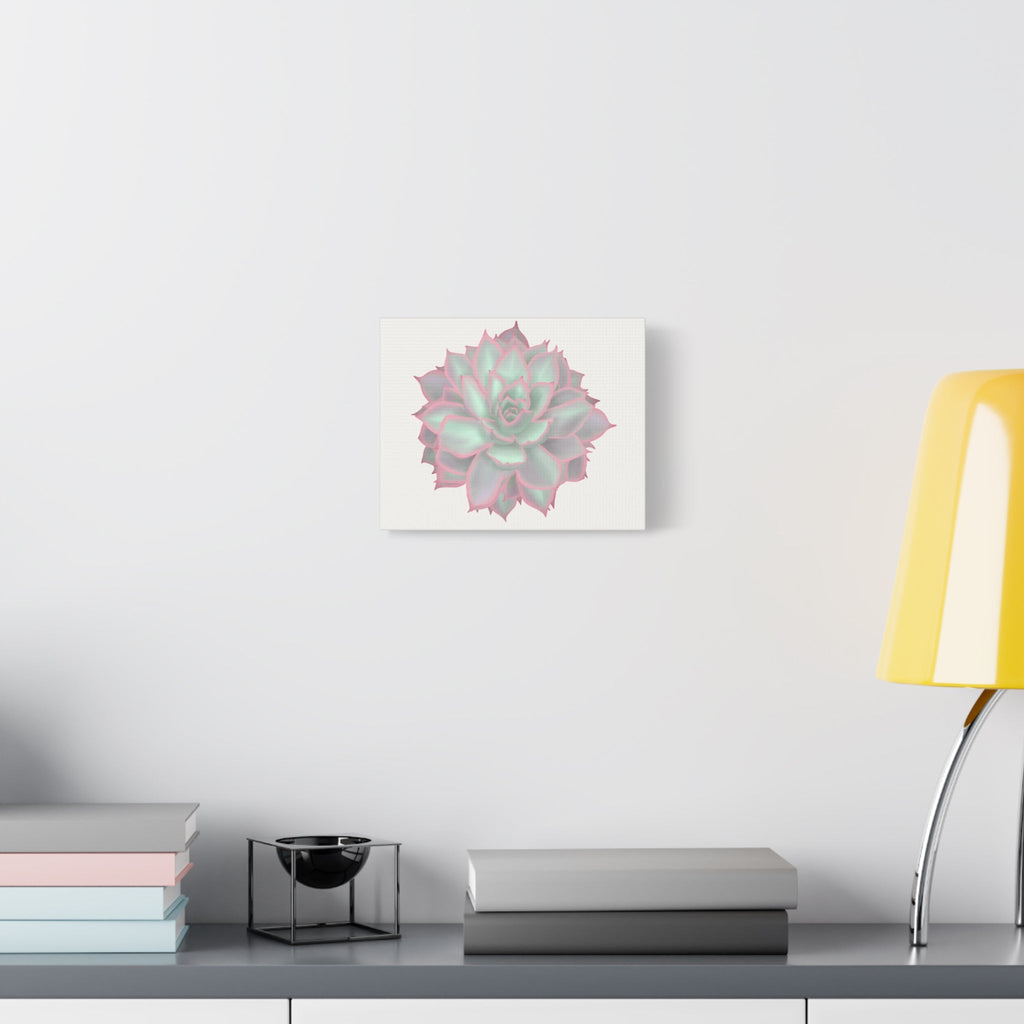 Echeveria Violet Queen Succulent Canvas Print – Botanical Wall Art