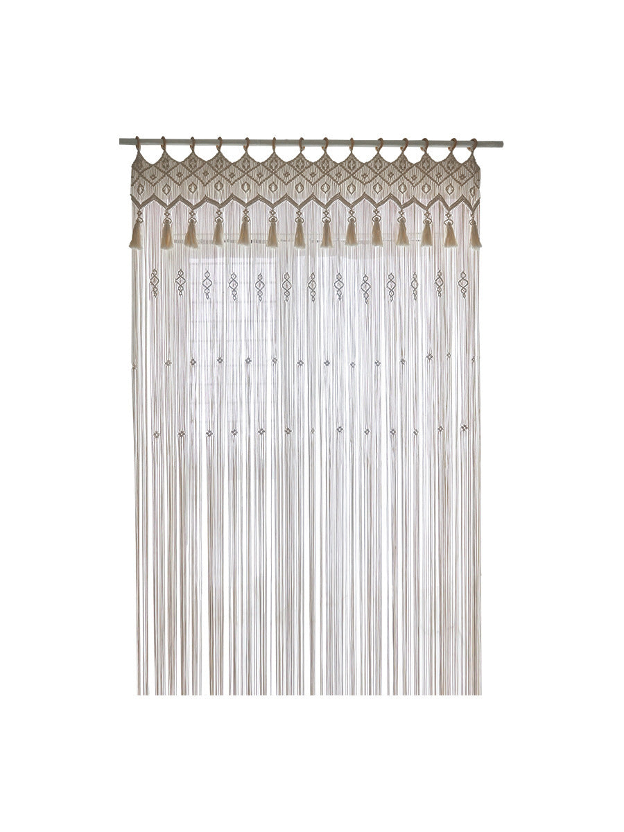 Hand-Woven Cotton Curtain Tapestry