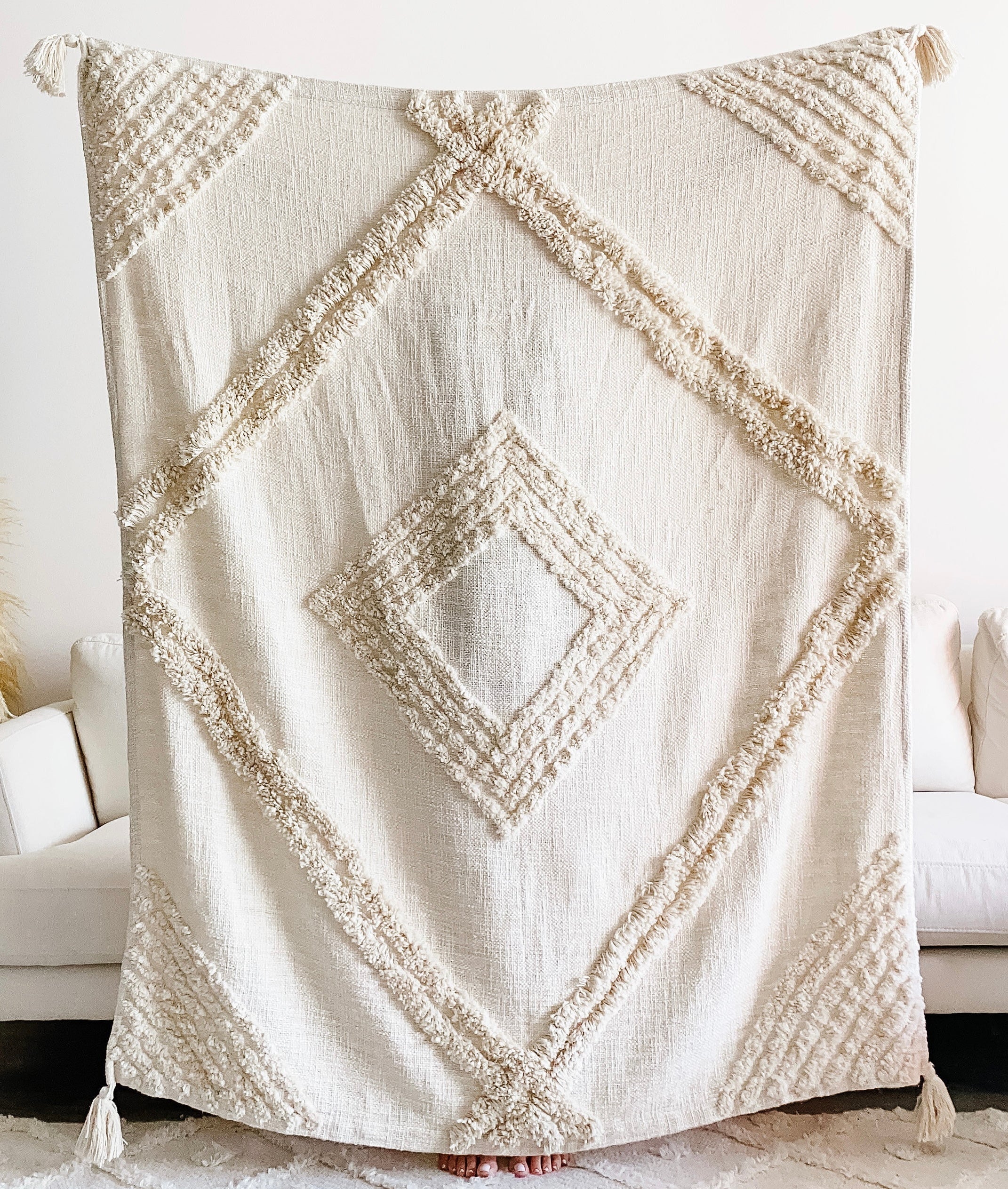 Ava Throw Blanket - Poppy Natural