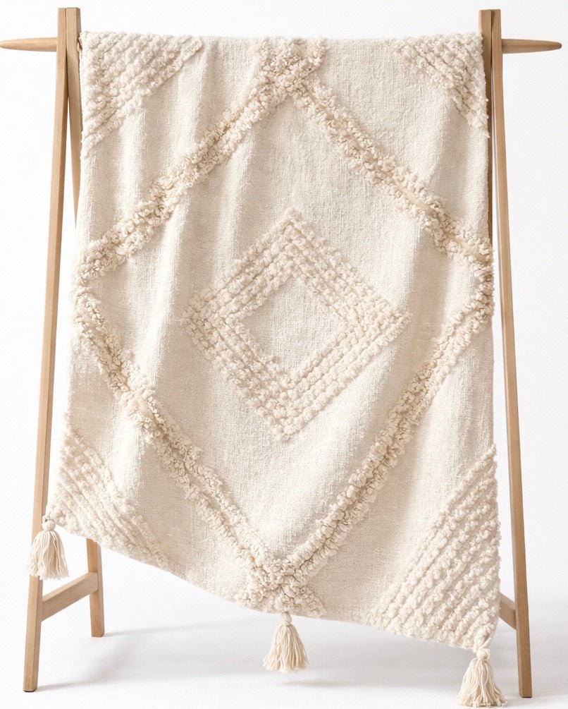 Ava Throw Blanket - Poppy Natural