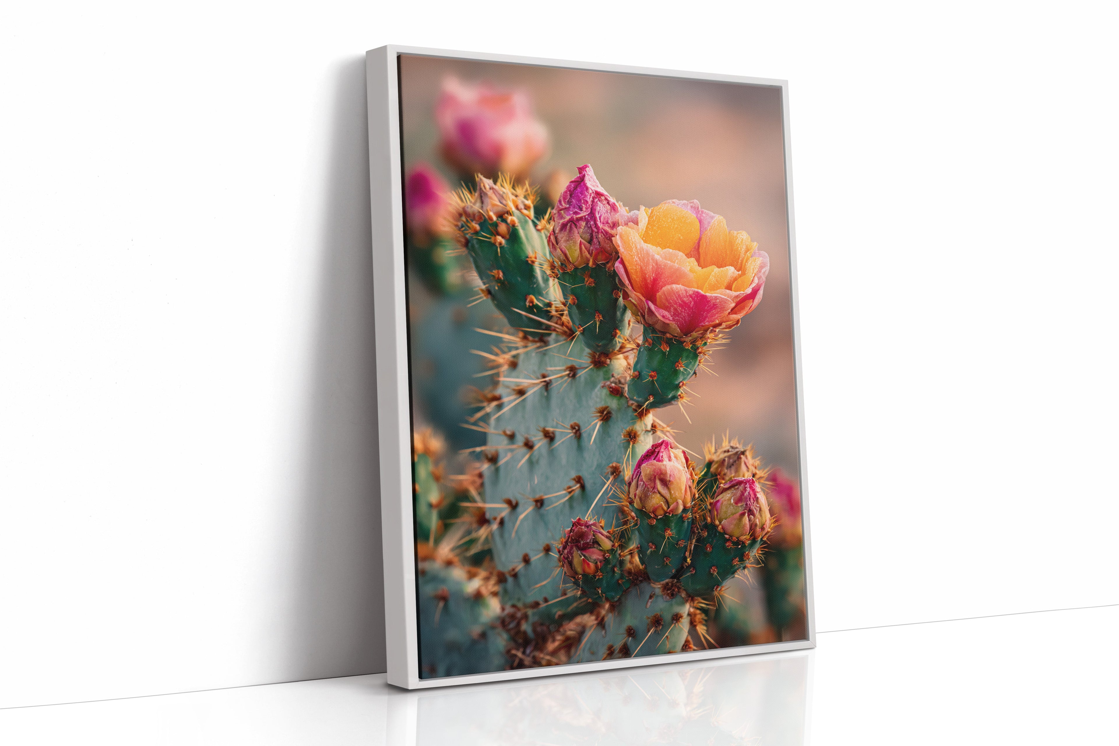 Blossoms Amidst Thorny Embrace - Poppy Natural