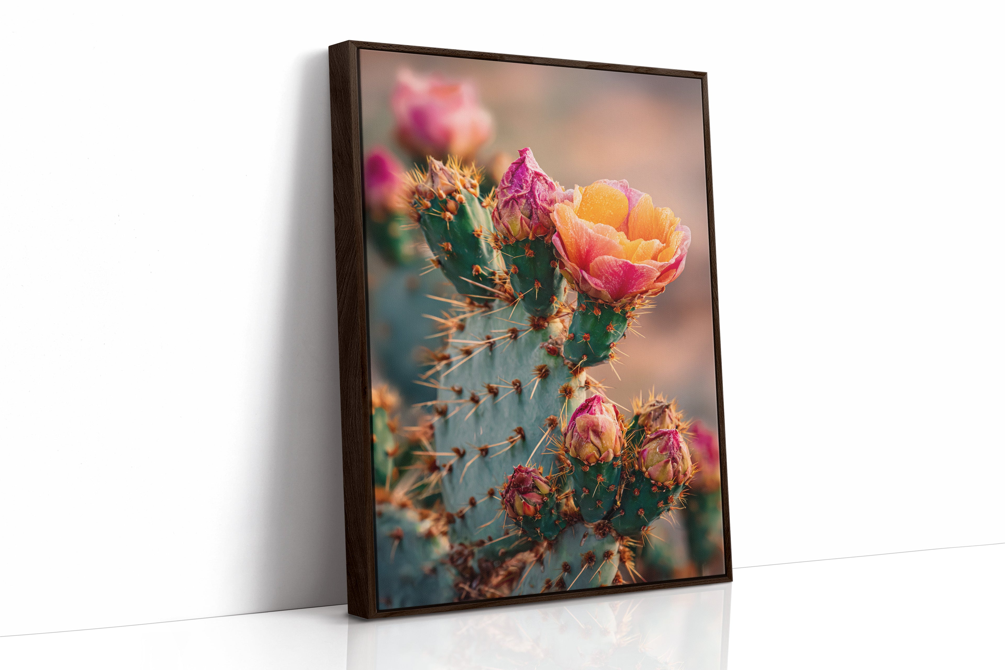 Blossoms Amidst Thorny Embrace - Poppy Natural