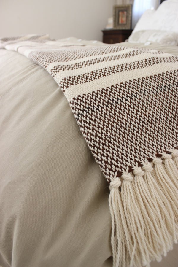 Camel Stripes Blanket - Poppy Natural
