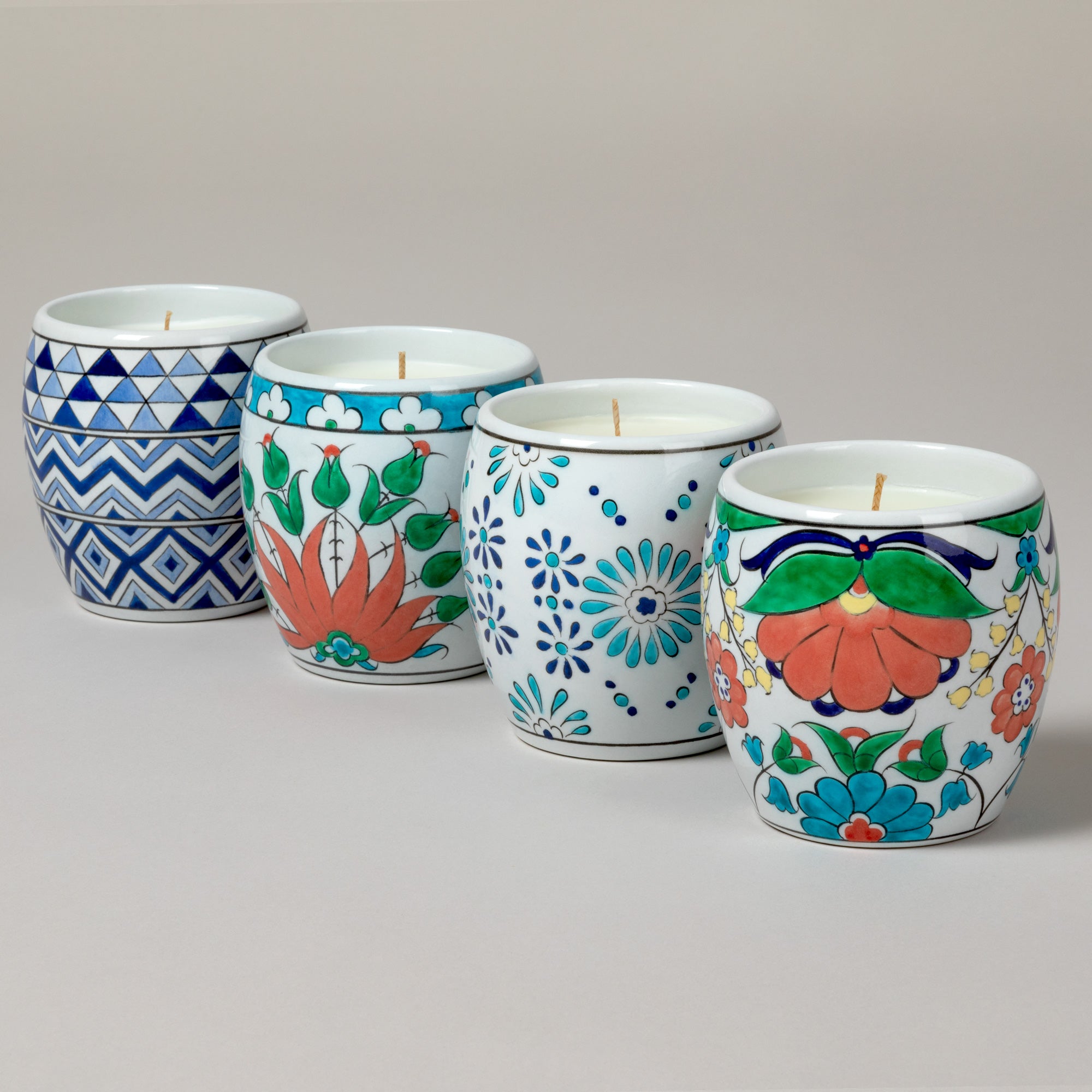 Ceramic Artisan Hand-Poured Candle - Poppy Natural