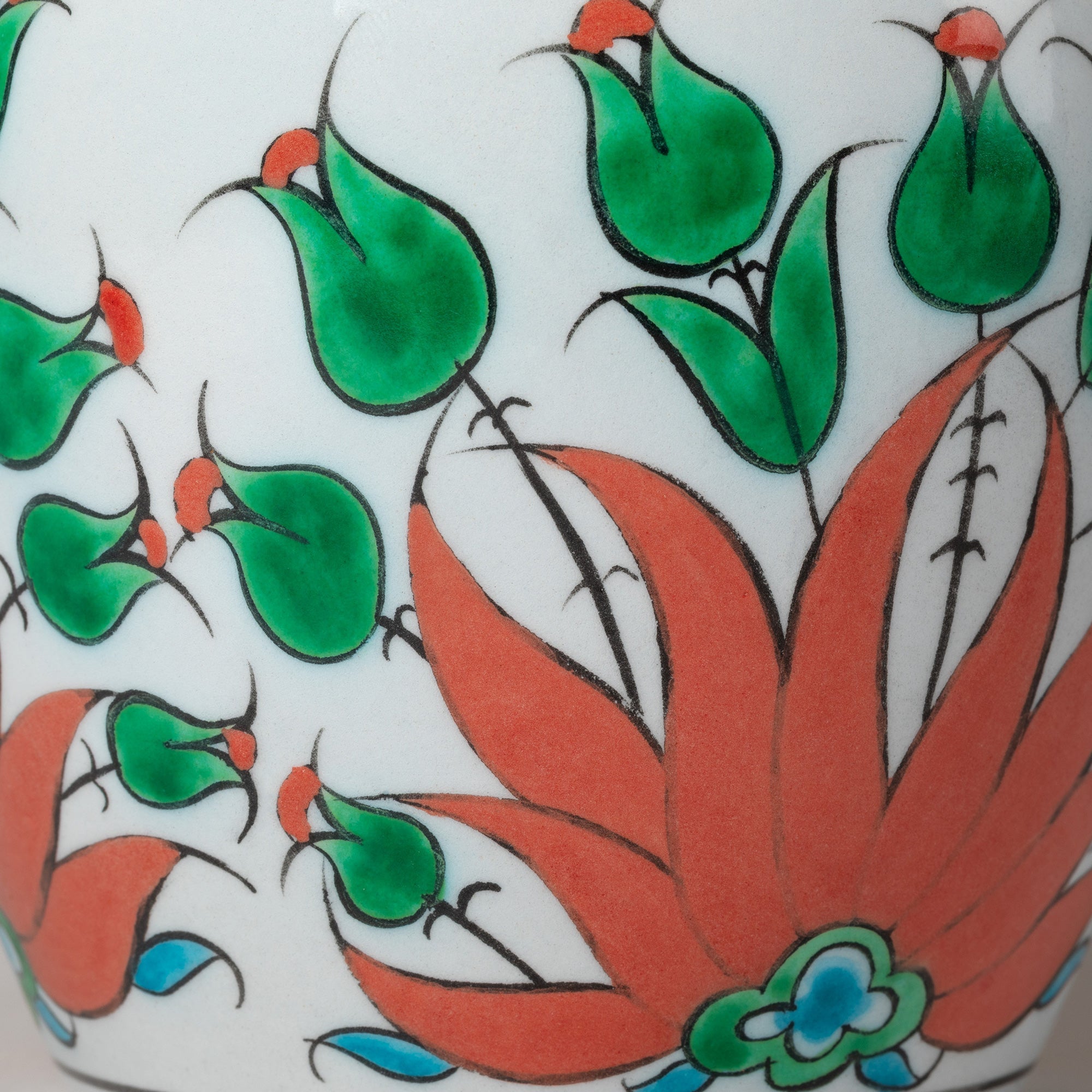 Ceramic Artisan Hand-Poured Candle - Poppy Natural