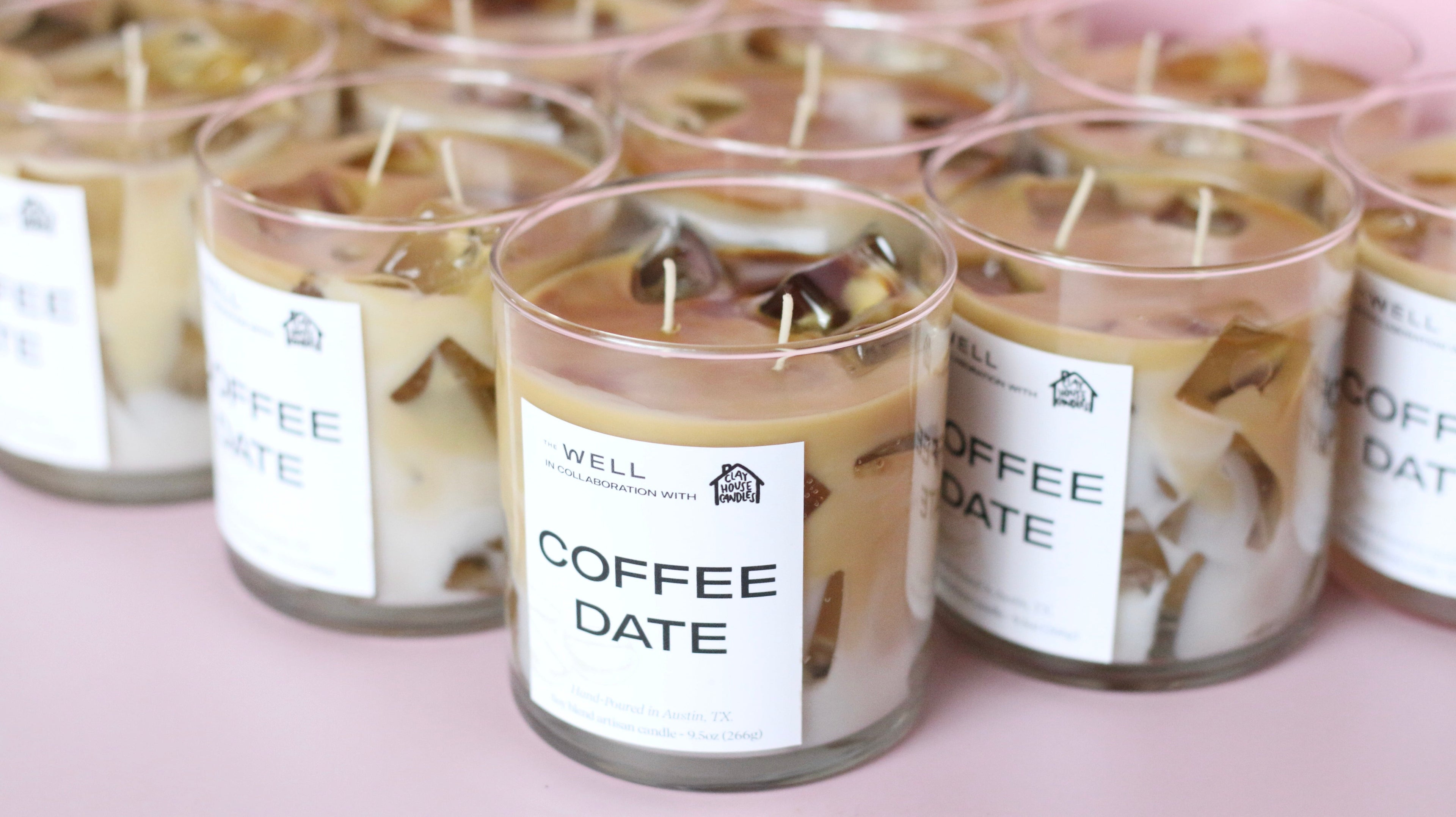 Coffee Date Container Candle - Poppy Natural