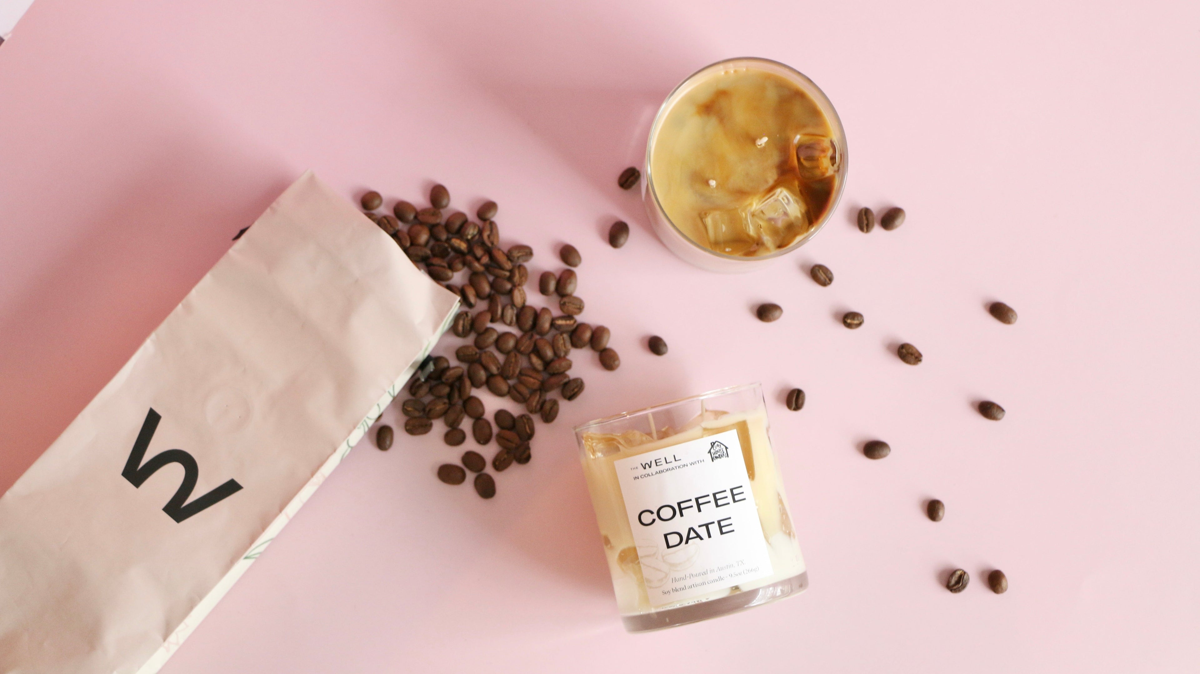 Coffee Date Container Candle - Poppy Natural