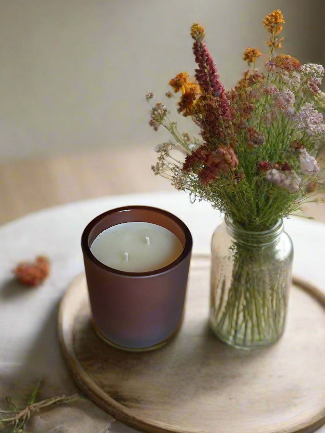 Desert Blossom | Essential Oil & Extract Infused Beeswax Candle - Poppy Natural