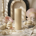 Minimalist Ribbed Candle