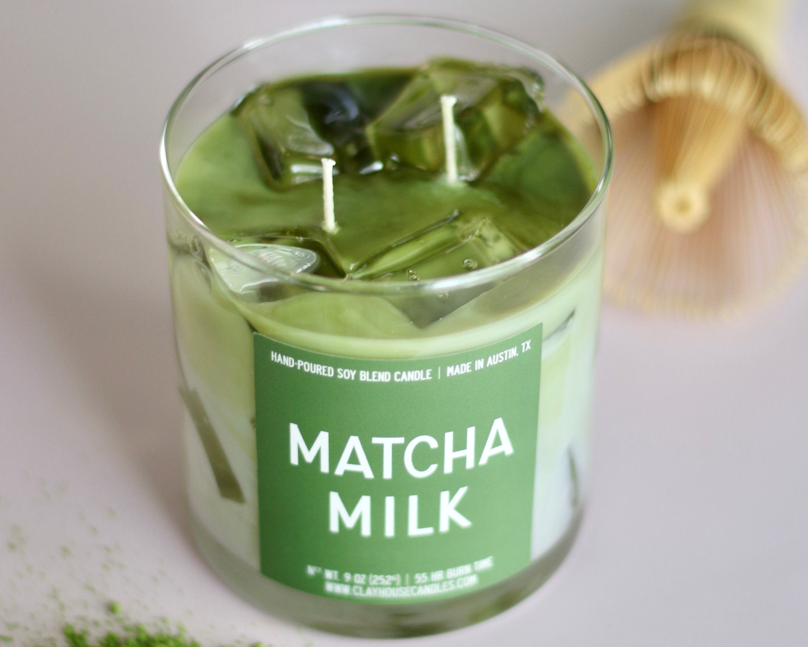 Matcha Milk Container Candle - Poppy Natural