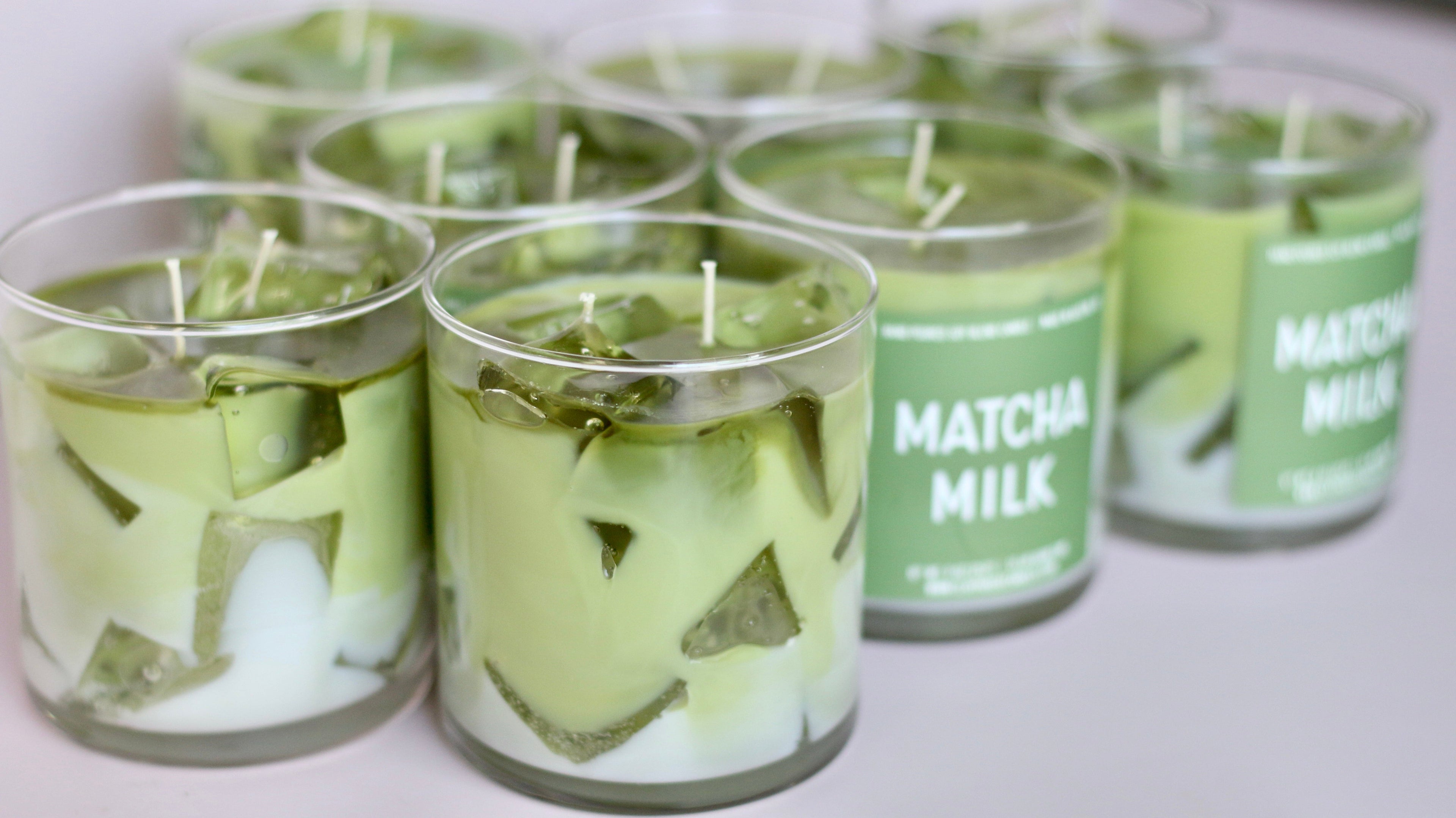 Matcha Milk Container Candle - Poppy Natural