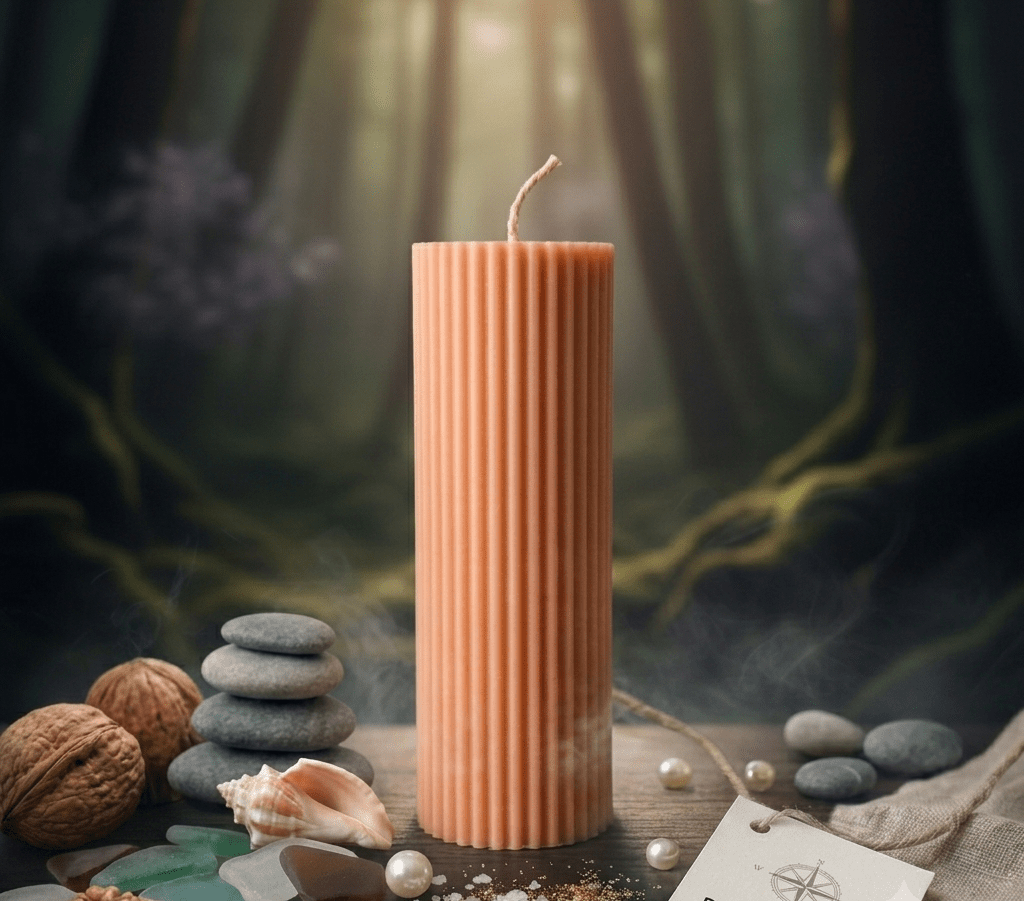 Minimalist Ribbed Candle - Poppy Natural