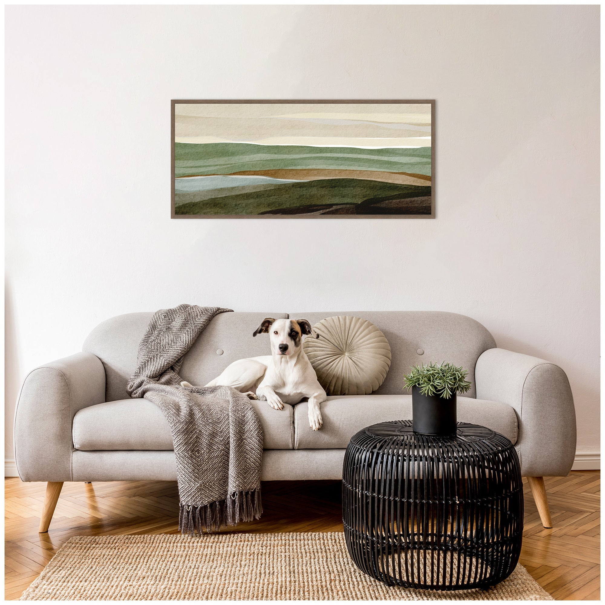 Nature's Charm III Panel by Nikita Jariwala - Poppy Natural