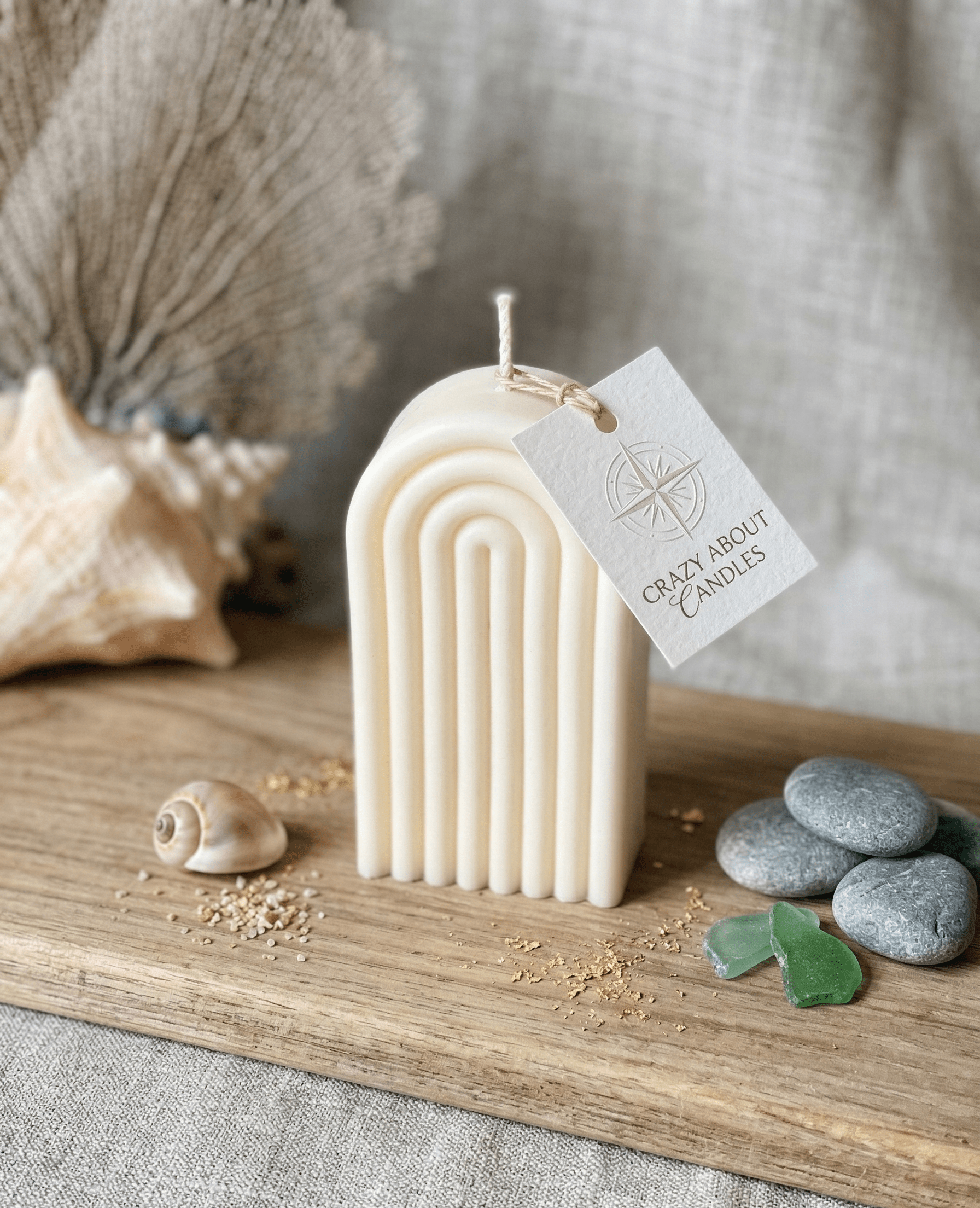 Rainbow Arch Candle - Poppy Natural