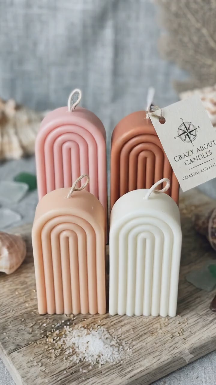 Rainbow Arch Candle - Poppy Natural