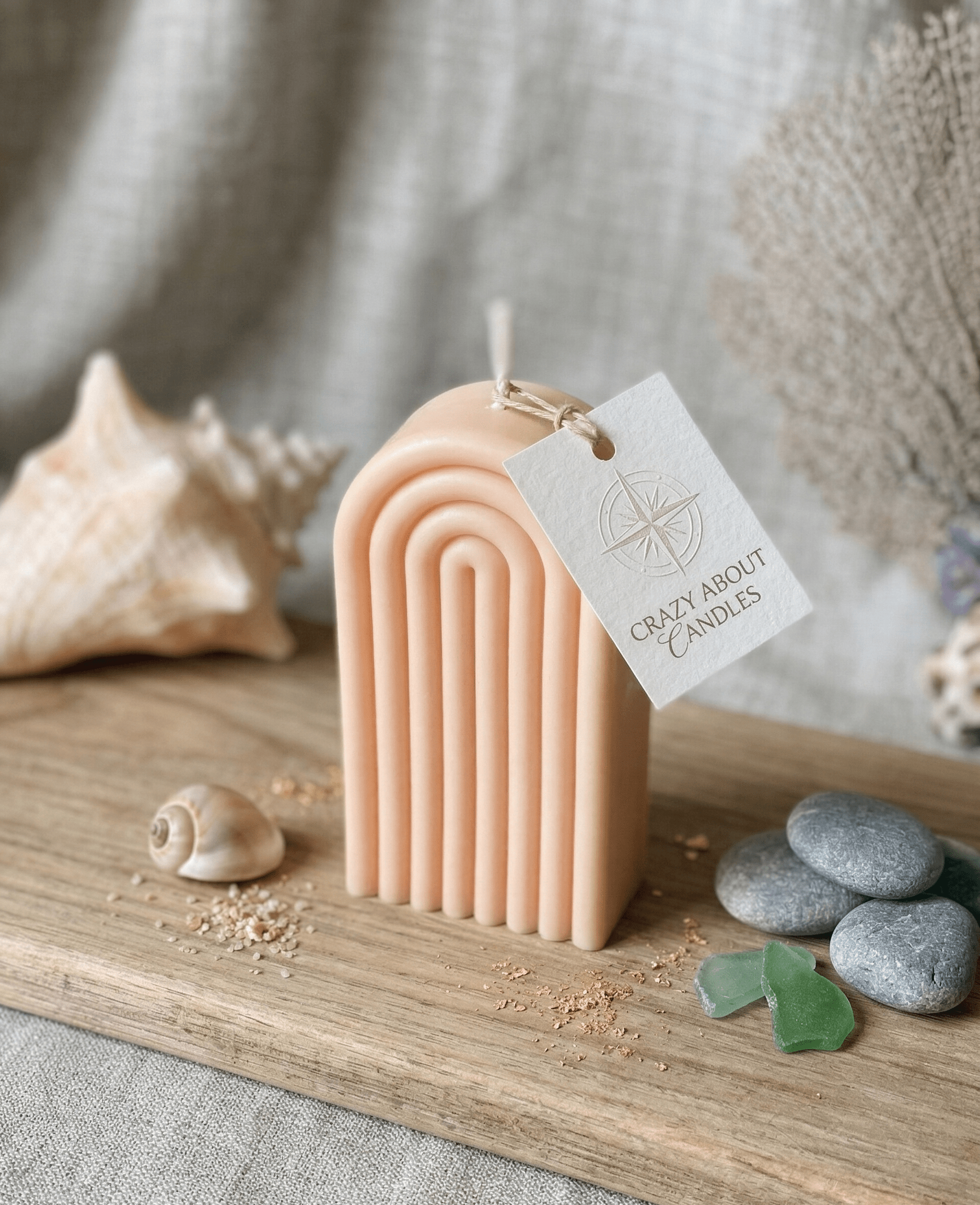 Rainbow Arch Candle - Poppy Natural