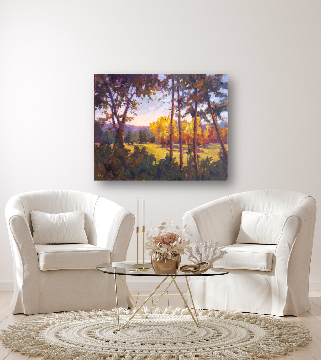 Through the Trees Artist Enhanced Canvas Print