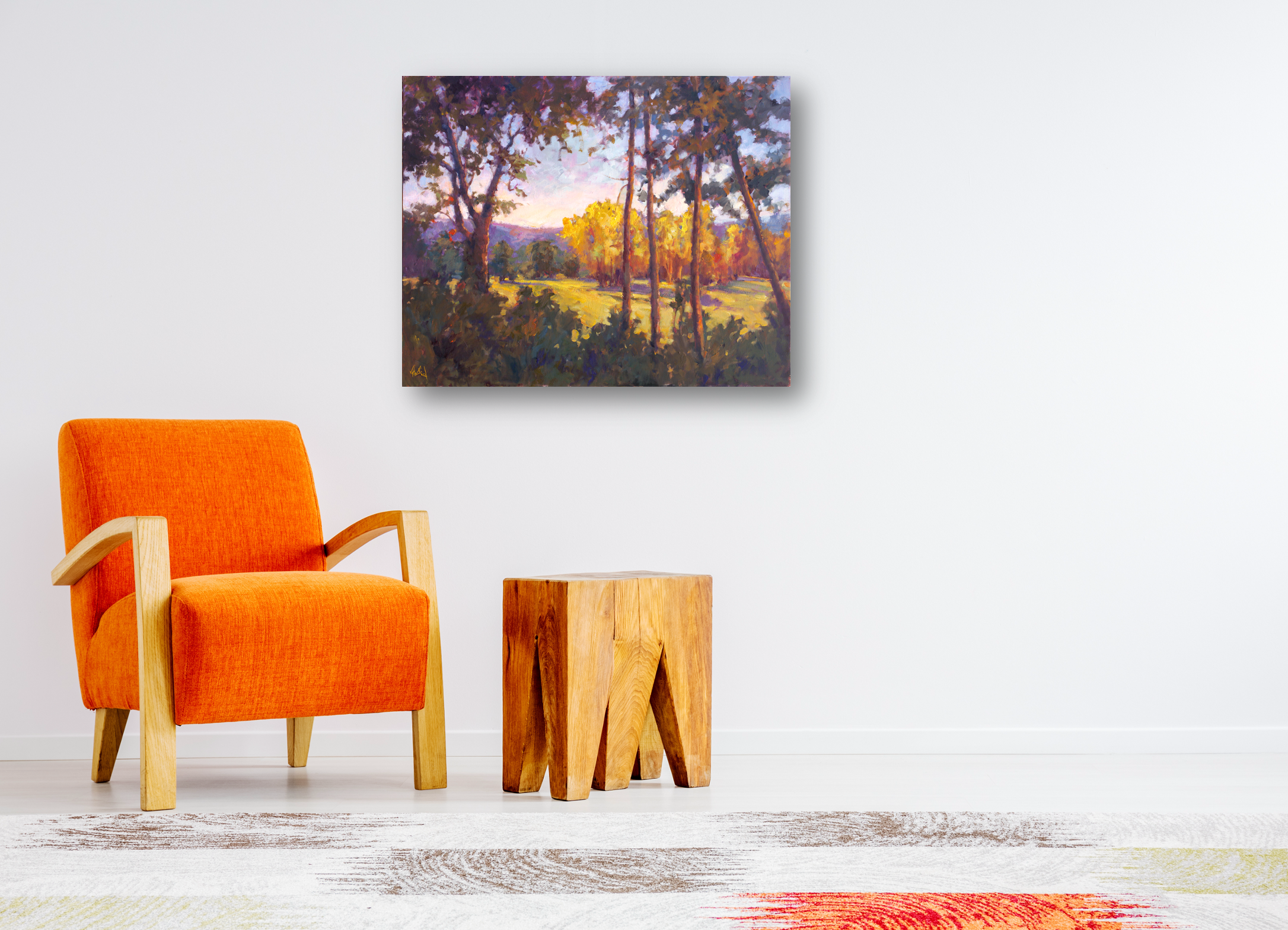Through the Trees Artist Enhanced Canvas Print