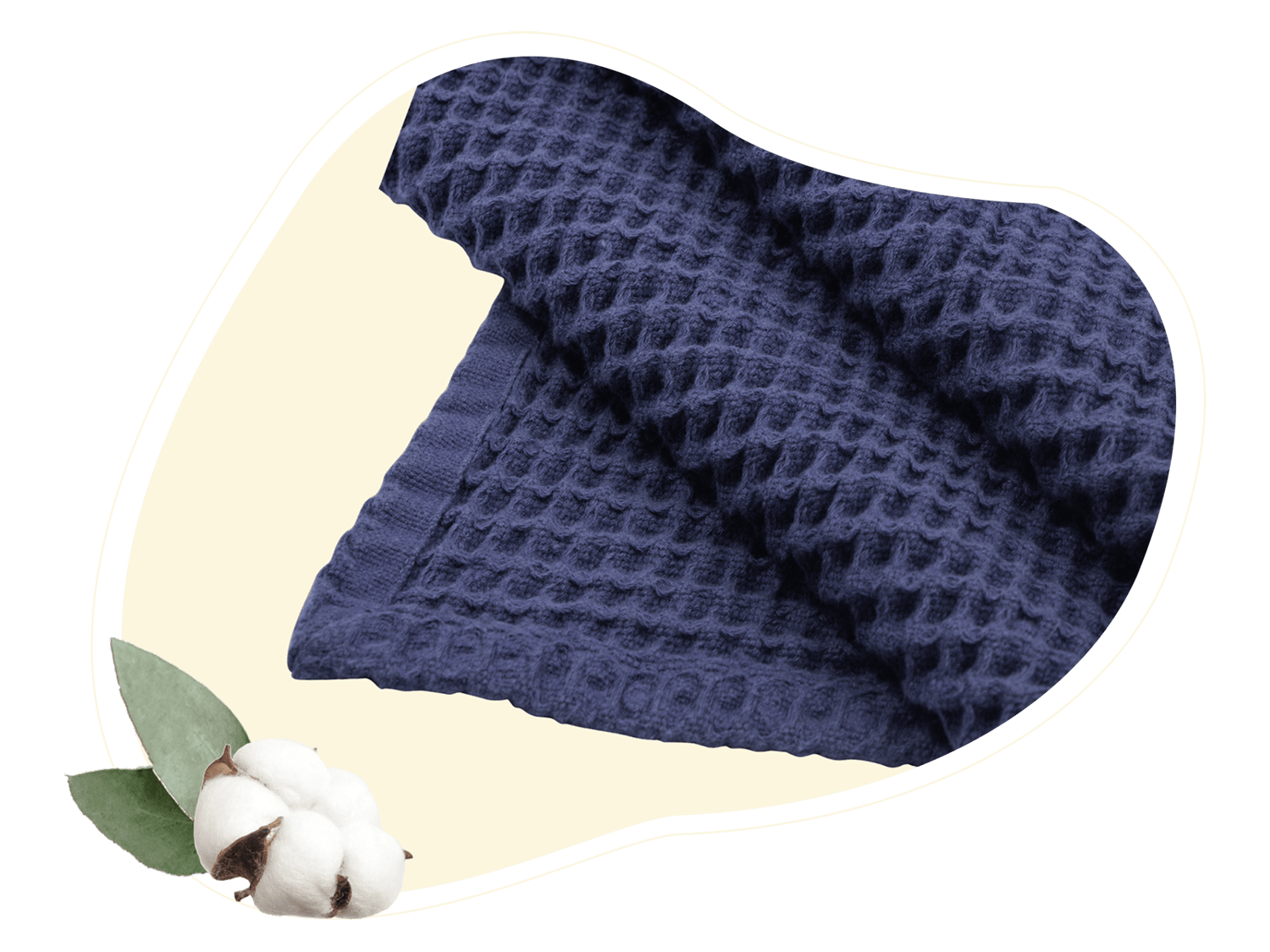 Waffle Weave Throw Blanket - Poppy Natural