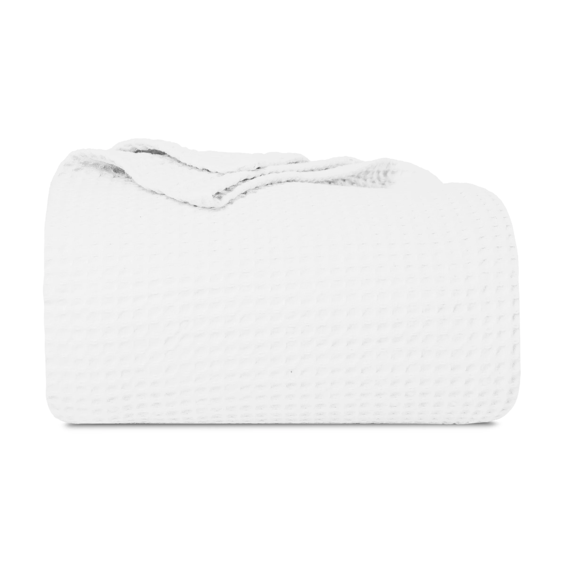 Waffle Weave Throw Blanket - Poppy Natural