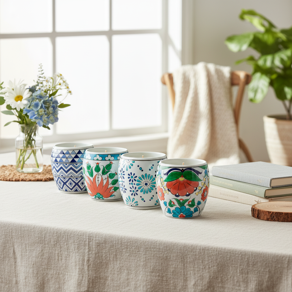 Ceramic Artisan Candle Lifestyle