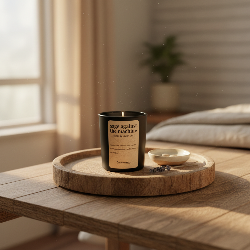 Minimalist Matte Candle Lifestyle Option 2
